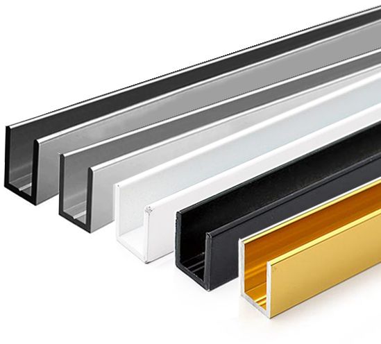 1-10mm glass aluminum u channels profiles-1001