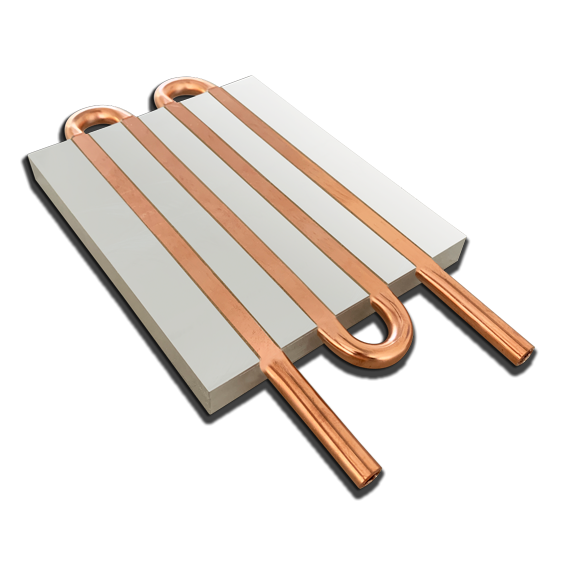 Copper tubed cold plate